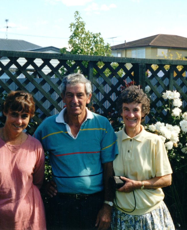 Ray with Jill and new daughter in law Raylynn 1999