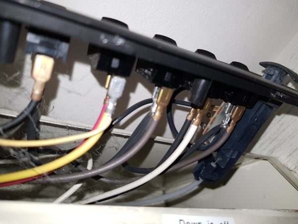 Control panel rear